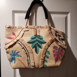 Stella & Dot Straw Tote